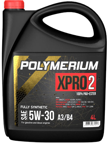 Моторное масло Polymerium XPRO2 5W30 A3/B4 в Краснодаре